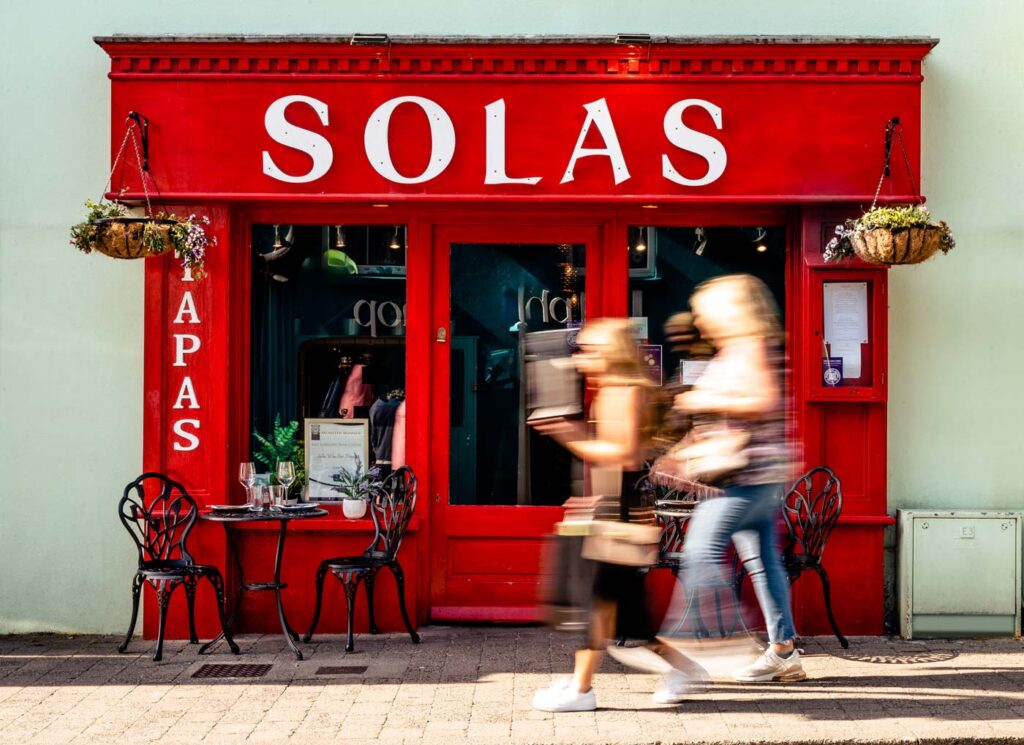 Outside view of Solas Tapas Bar in Dingle